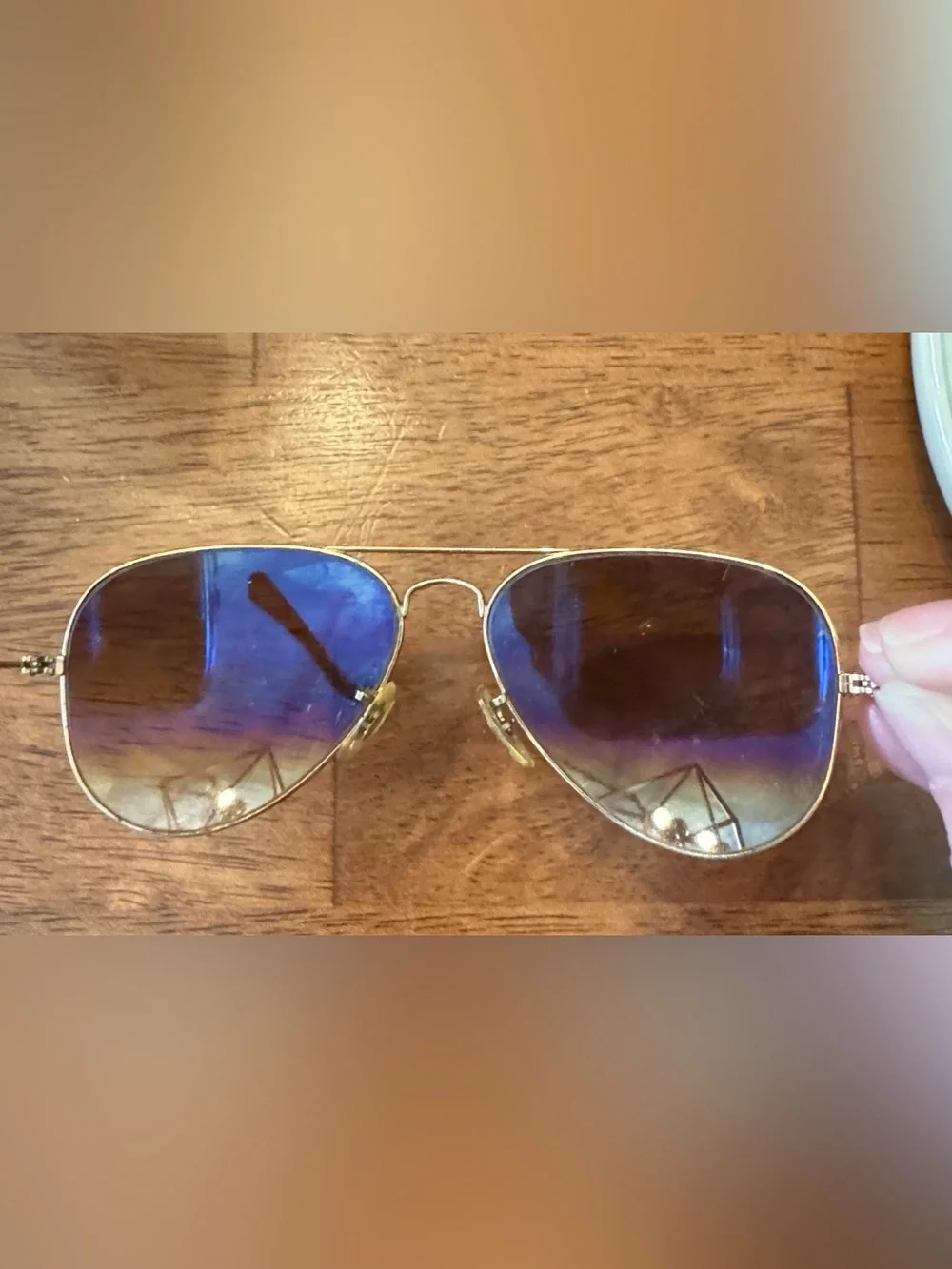 Classic Aviator Sunglasses Gold Frame